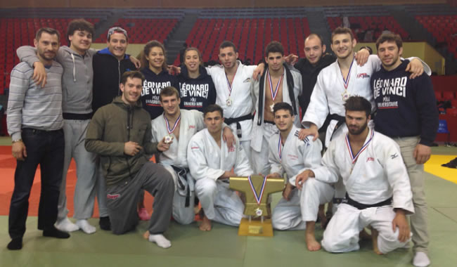 judo - La filière sportifs de haut niveau de l'EMLV se distingue aux Championnats de France de judo FFSU 2015
