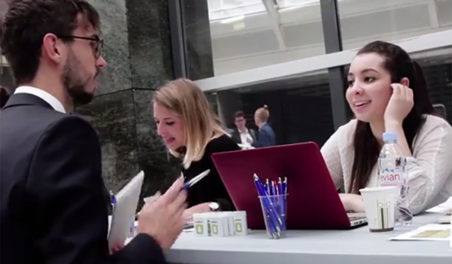 Le Forum Entreprises 2017 de l'EMLV a réuni plus de cent entreprises sur le campus du Pôle Léonard de Vinic