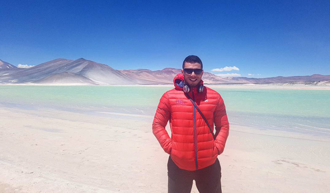 Mehdi-Lias Mekhneche, étudiant de l'EMLV en stage à Santiago du Chili