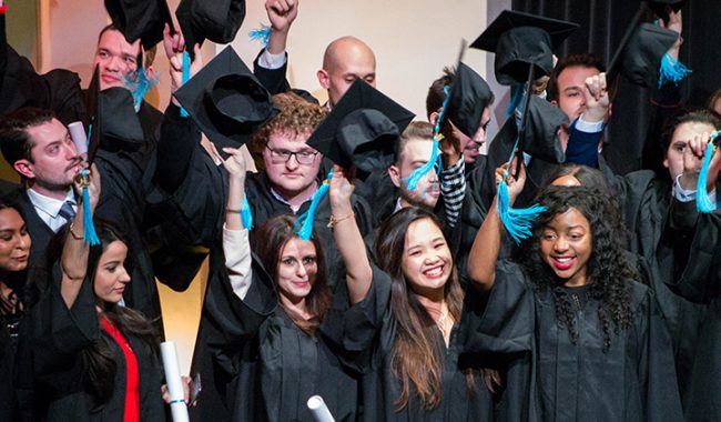 Graduation night for the EMLV Class of 2017 Business School in Paris