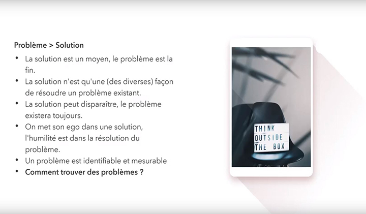 DVStartUpSolution - Lancer une startup : l'essentiel est de poser un problème, pas de trouver une solution