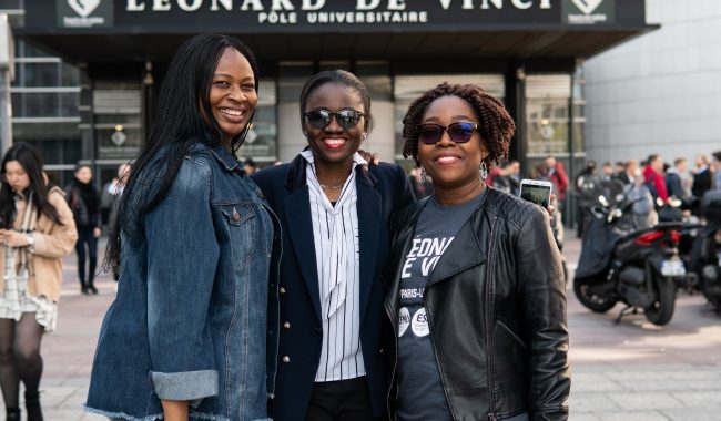 three EMLV international students