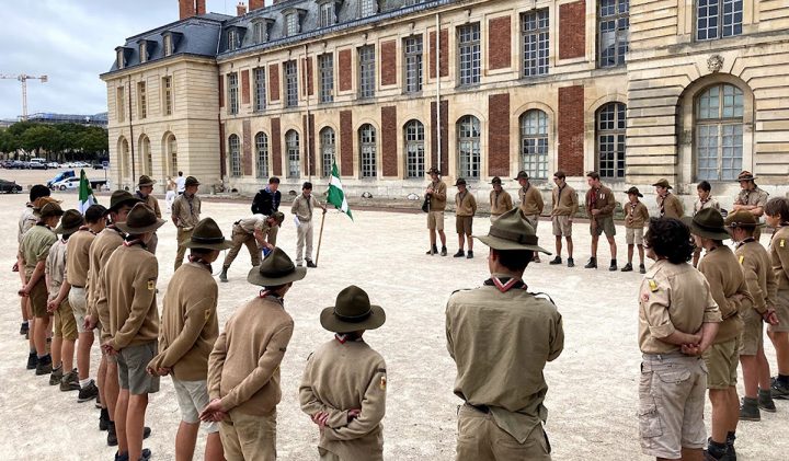 Rassembleent fin camp Versailles 720x421 - Vladimir, promo 2024, une mission solidaire avec les Scouts Unitaires de France