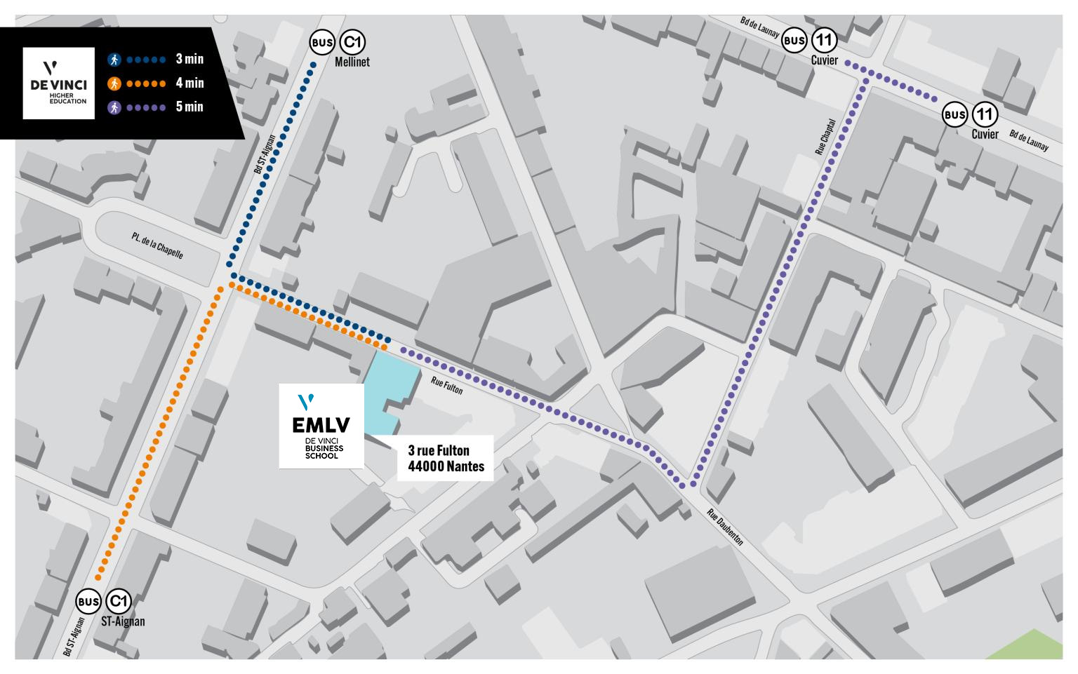 acces nantes emlv - Venir à l'EMLV
