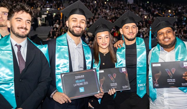 EMLV RDD 3 720x420 - Remise des dipl&ocirc;mes 2025 : les dipl&ocirc;m&eacute;s de l&rsquo;EMLV r&eacute;unis &agrave; Paris La D&eacute;fense Arena